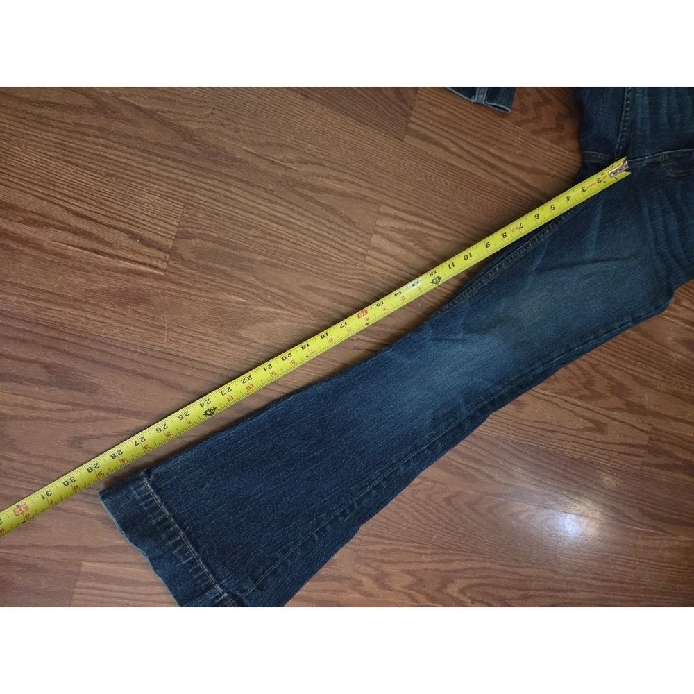 Kimes Ranch Jennifer Flare Jeans Womens 0/30 Dark Wash Western High Rise Denim